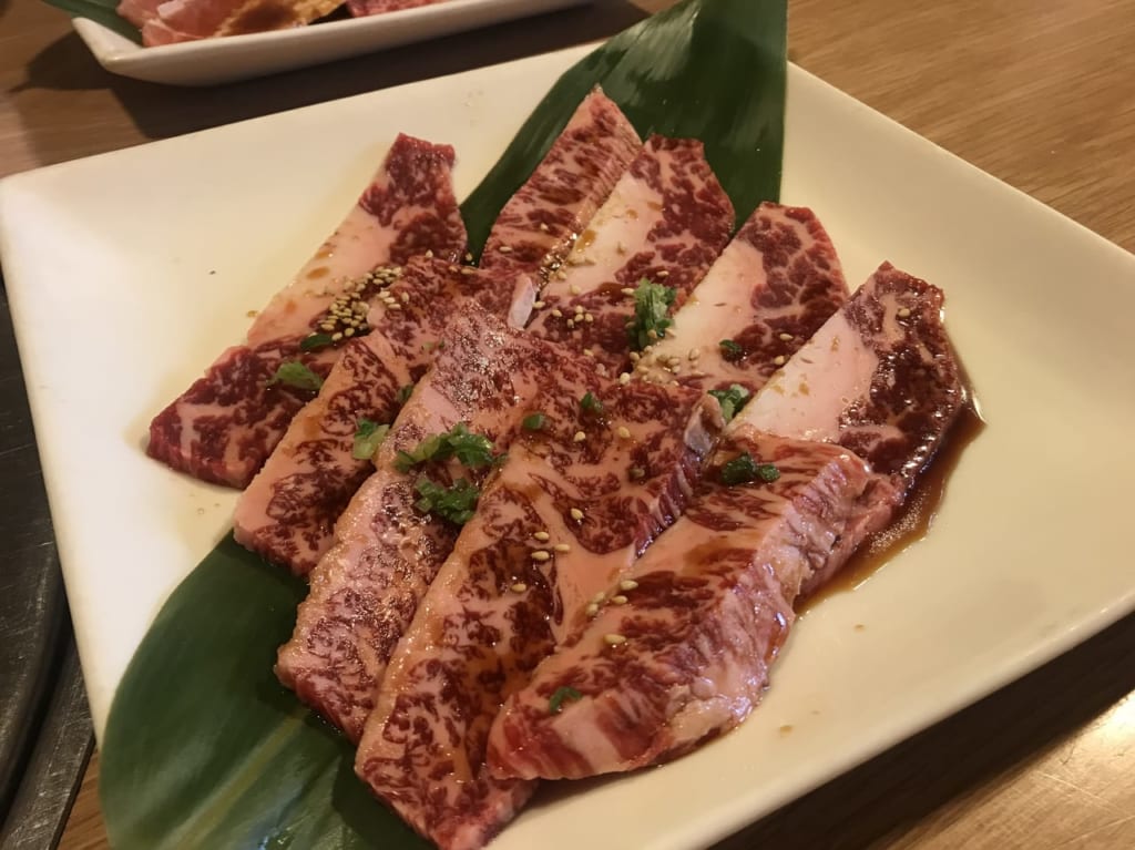 炭火焼肉三宝苑のカルビ