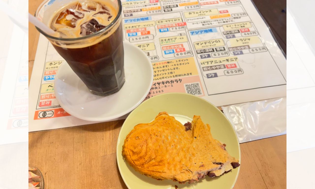 たい焼きとコーヒー