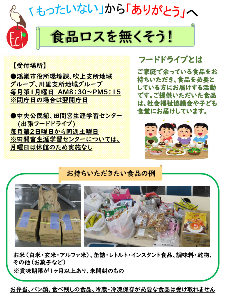 フードドライブちらし