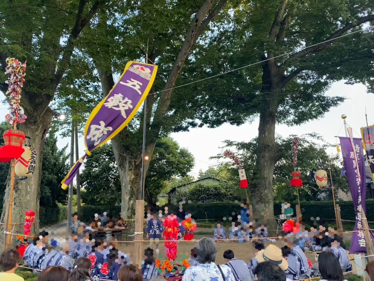 原馬室ささら獅子舞の8月の祭典