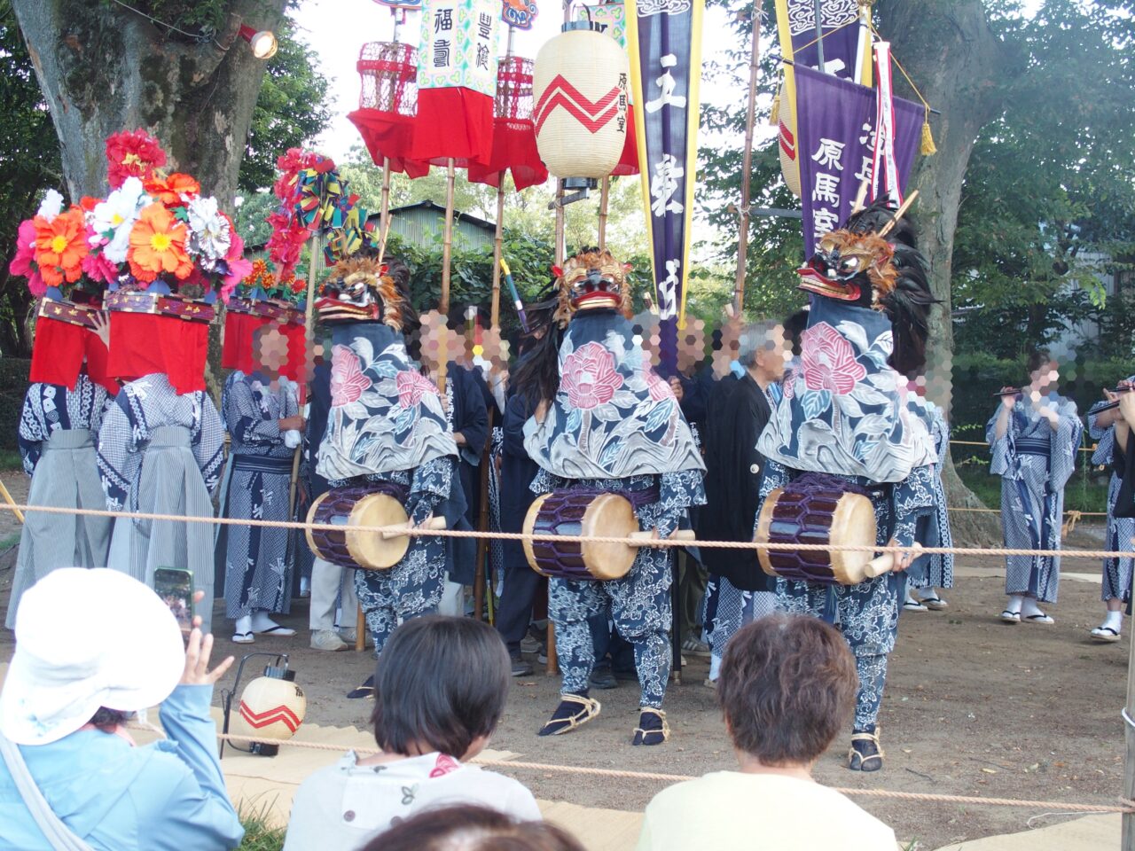 原馬室ささら獅子舞の8月の祭典