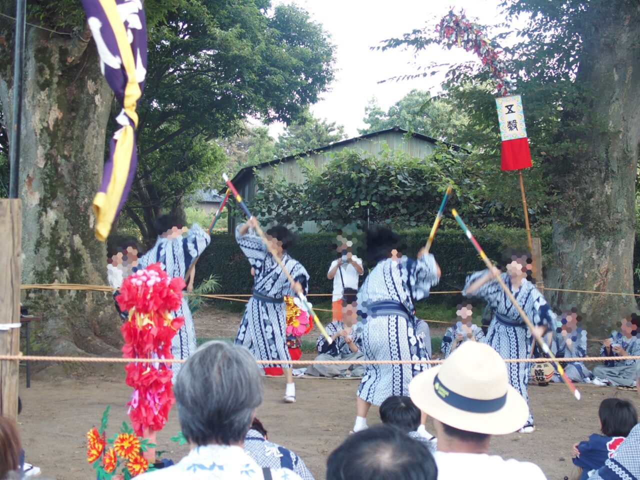 原馬室ささら獅子舞の8月の祭典