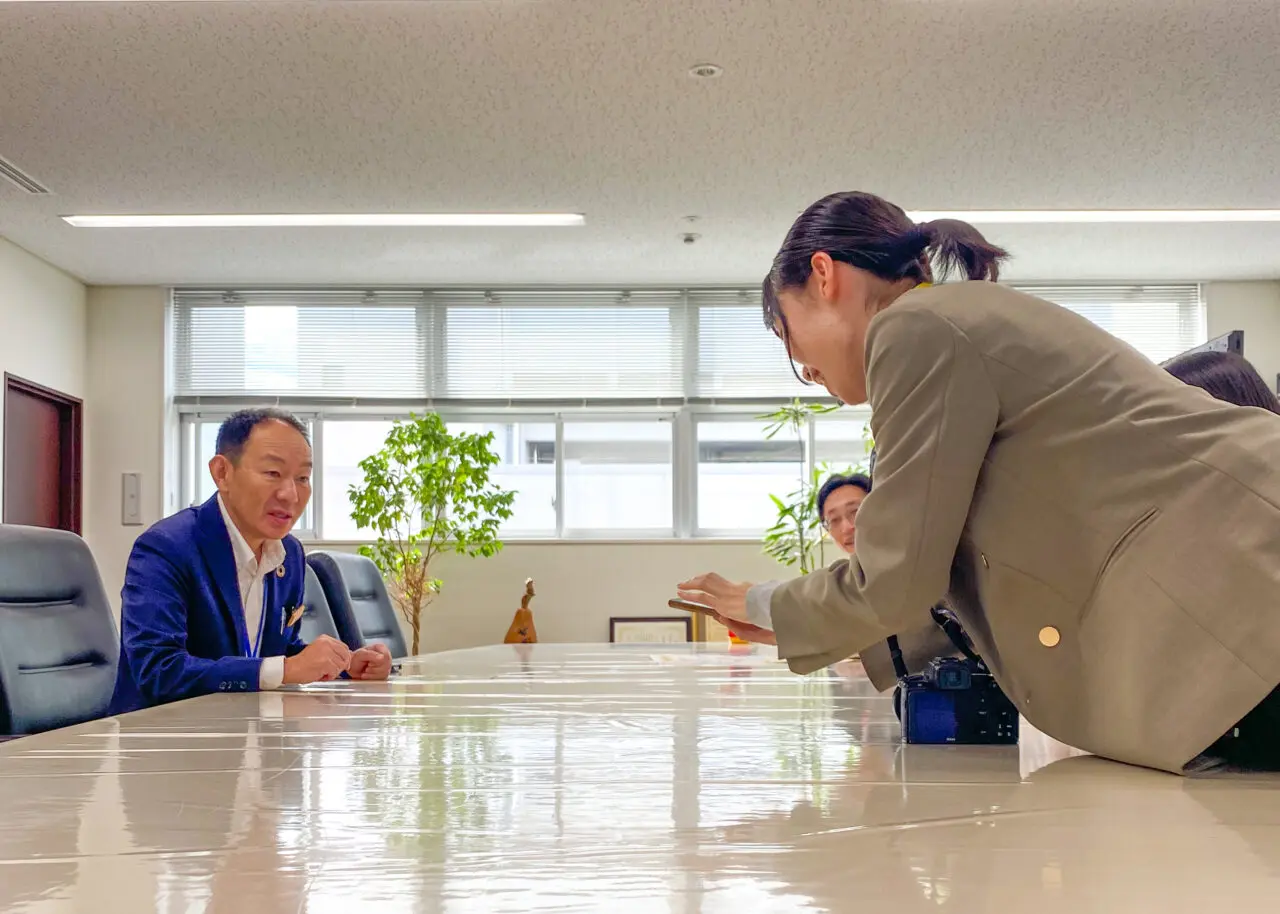 親子交流フェス表敬訪問