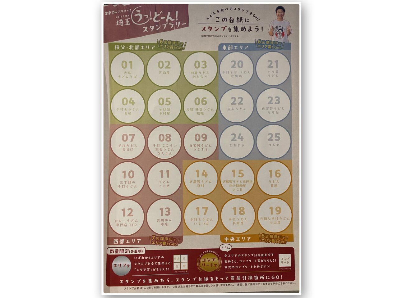 電車でめグルメぐる埼玉うっどーん!スタンプラリー